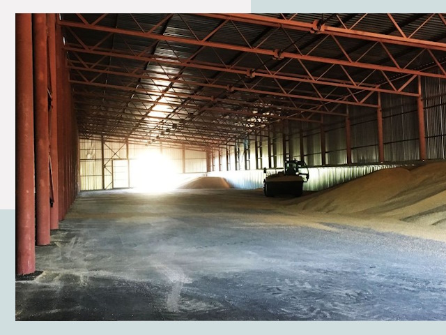 Строительство зернохранилищ в клине