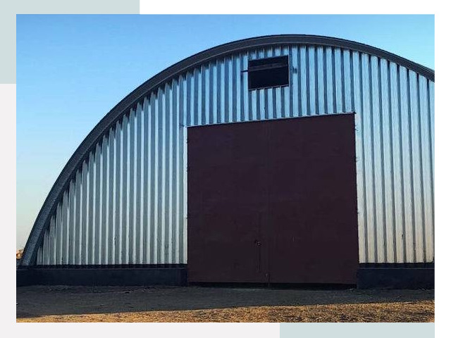 Бескаркасные ангары в клине