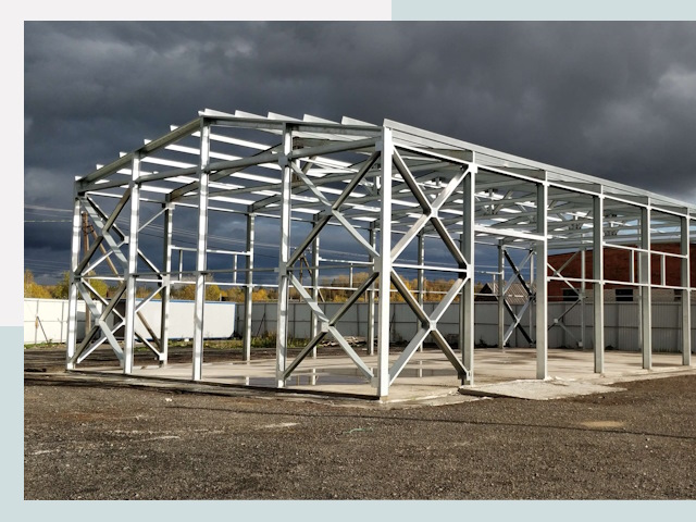 Двускатные ангары в Клин от 615 руб. за квадрат