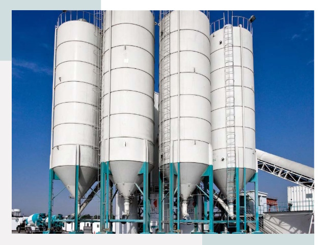 Строительство цементных силосов в клине