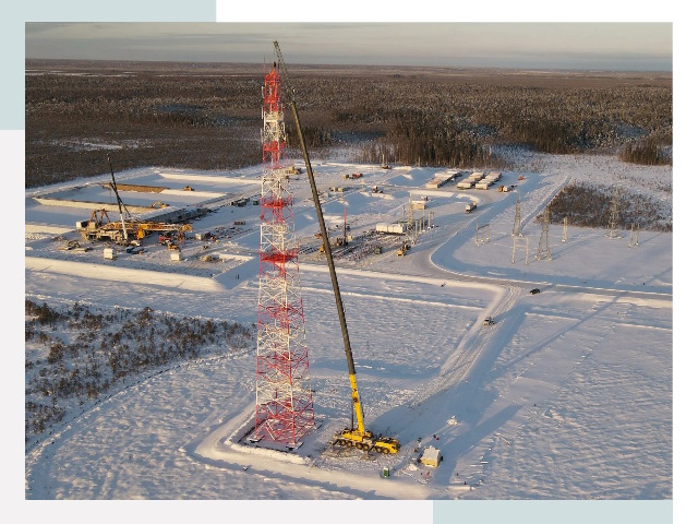 Мачты связи в клине