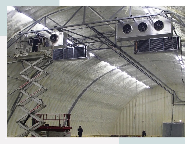 Оснащение ангаров в клине