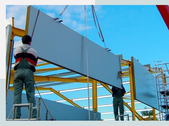 Монтаж сэндвич-панелей в клине от 615 руб.