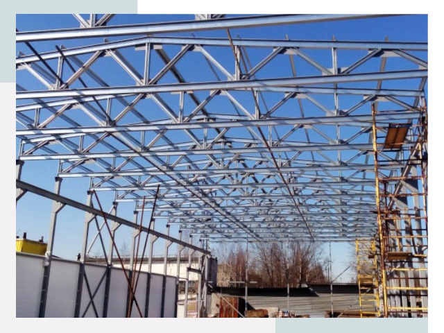 Металлокаркасы для складов в клине